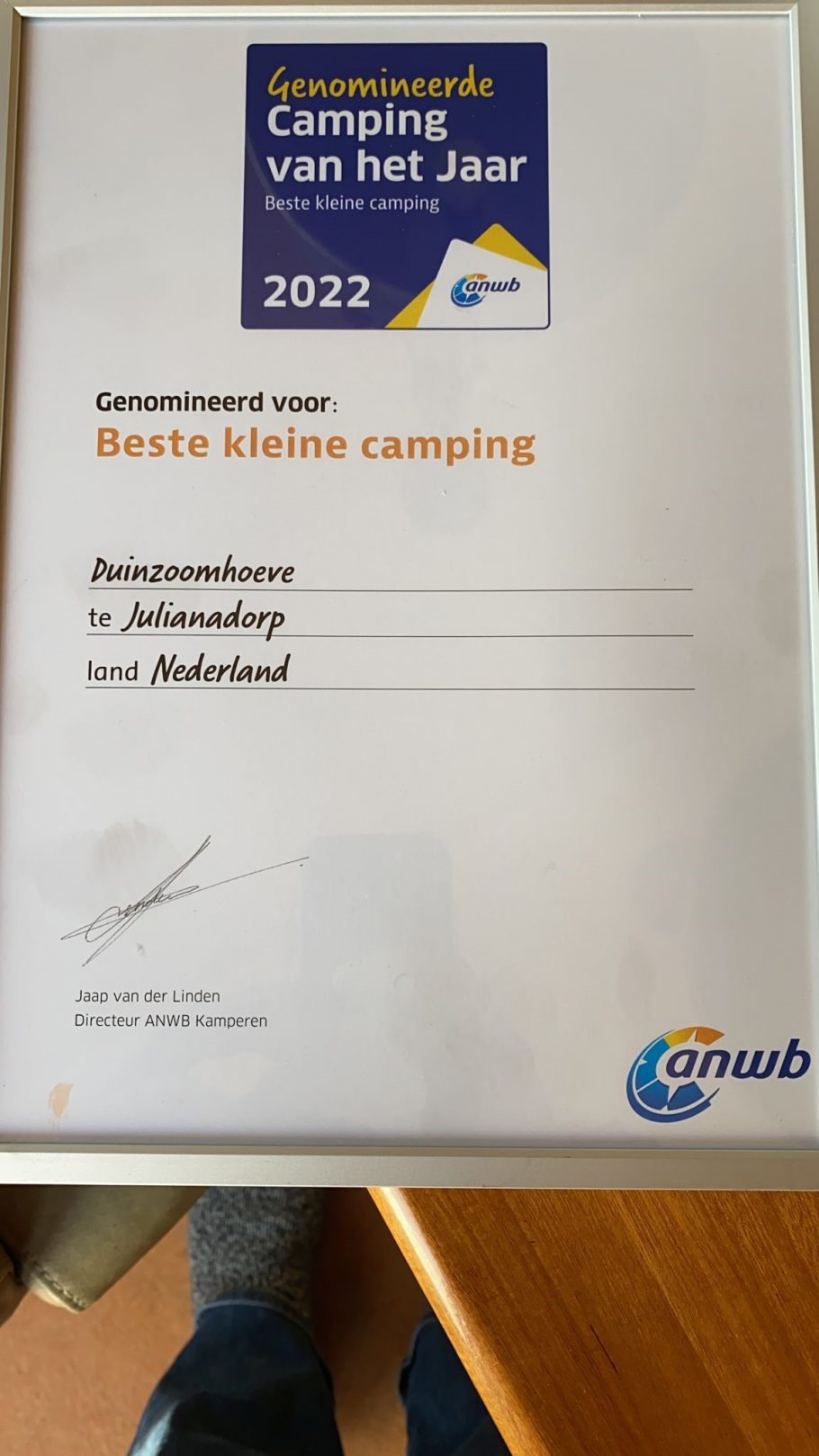We zitten opnieuw bij de beste 3 kleine ANWB campings van Nederland
